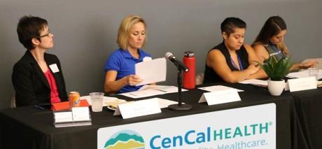 From left to right: Dana Goba, Central Coast Medical Association; Suzanne Grimmesay, Santa Barbara County Behavioral Wellness; Jenny Sanchez and Desirre Weatherford, The Holman Group